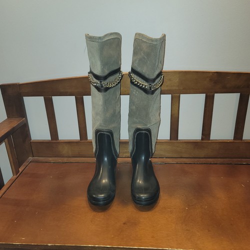Leather riding boots
